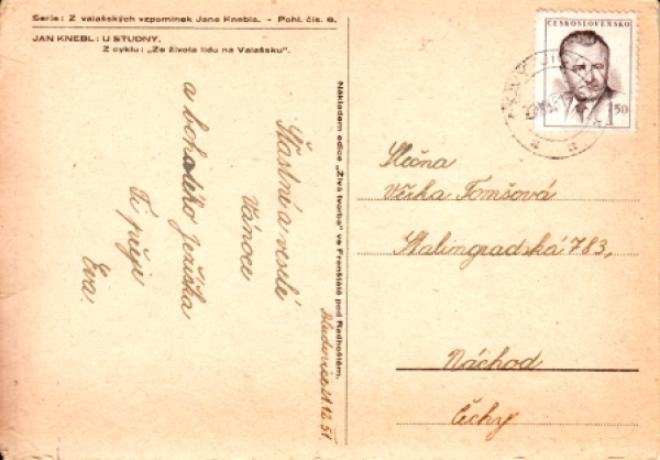 Knebl Jan - Obraz 1951 95 001 CZ ● - Z valašských vzpomínek